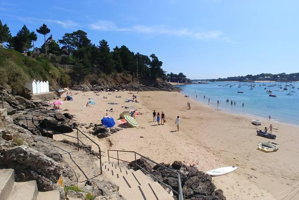 Villa 10P, Exposition Sud, La Plage De Sable Au Bout Du Jardin Saint-Briac-sur-Mer Esterno foto